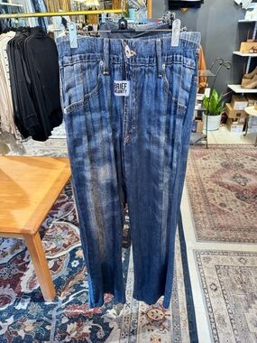 Brief Insanity Women's Blue Jean Dye Pajama Pants